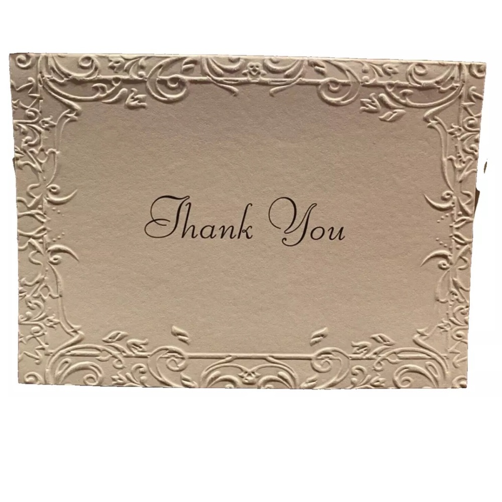 Messenger Thank You Notes Box Of 25 White 3.5x 5.5 - Picture 2 of 3